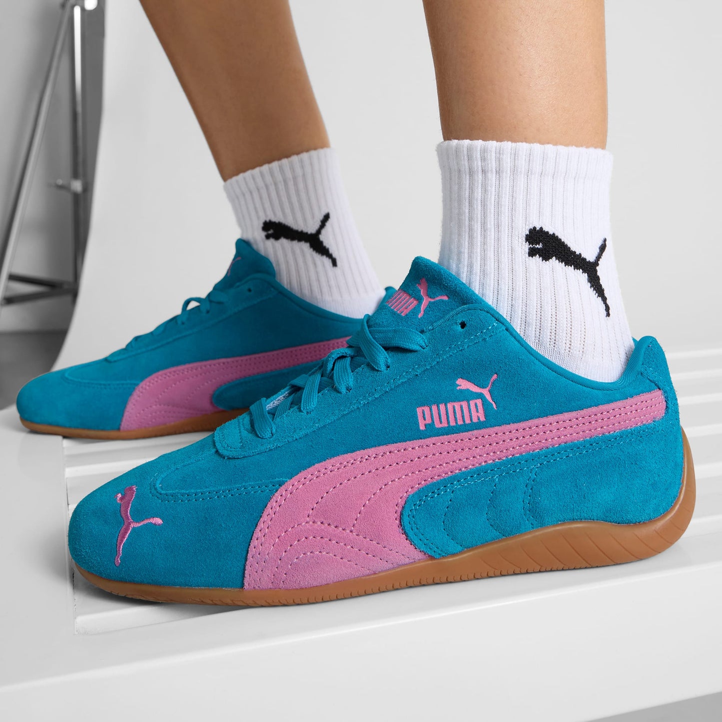Women's Puma Speedcat OG - Tropical Blue/Poised Pink
