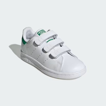 Pre School's Adidas Stan Smith Shoes Comfort Closure - White/Green