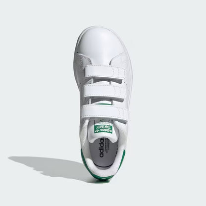 Pre School's Adidas Stan Smith Shoes Comfort Closure - White/Green