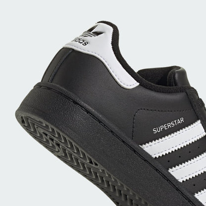 Pre School Adidas Superstar II - Black/White/Black