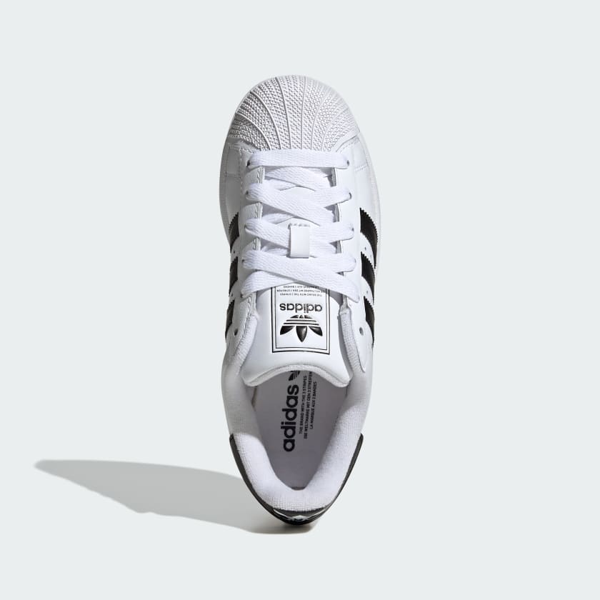 Grade School Adidas Superstar II Shoes - White/Black/White