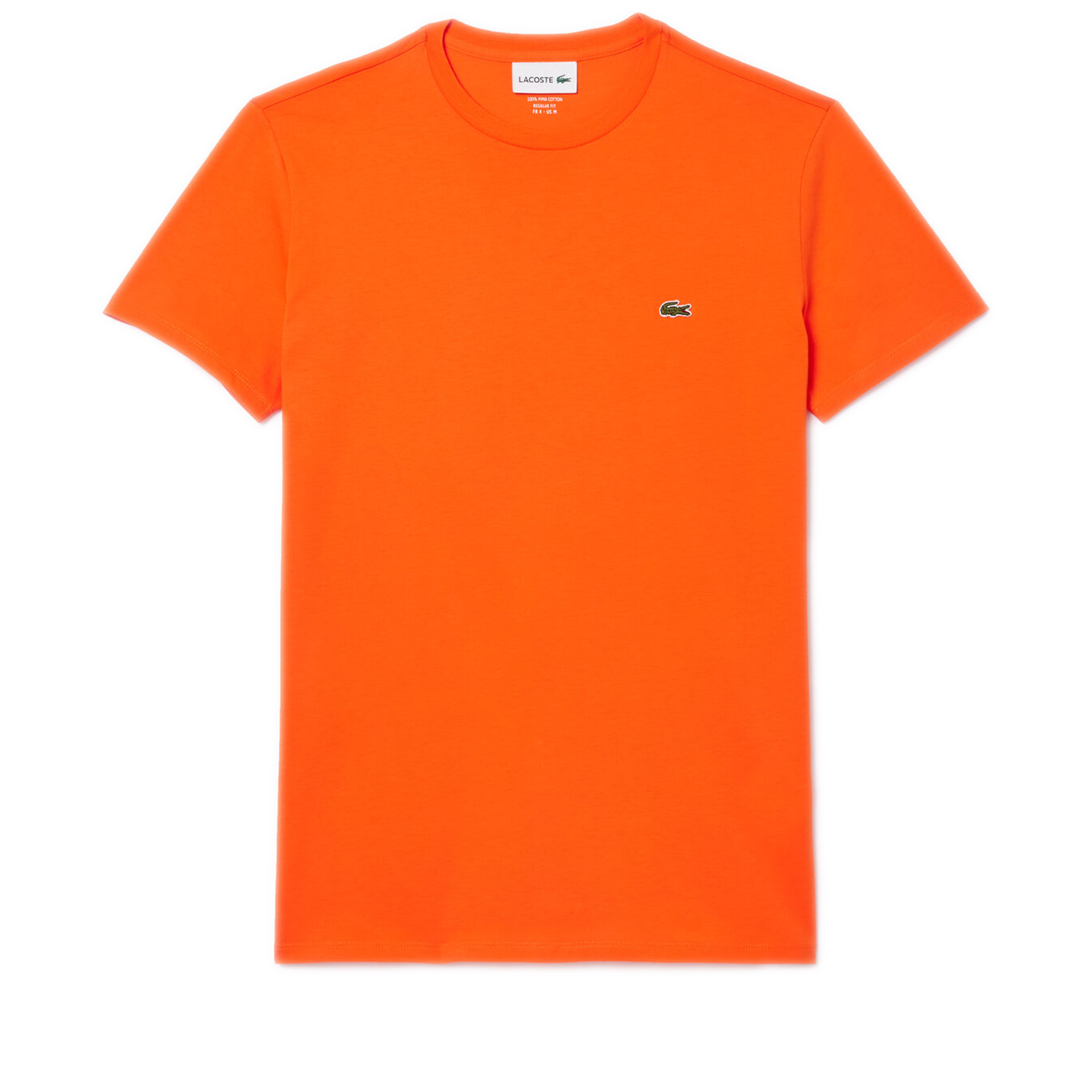 Men's Lacoste Pima Cotton T-Shirt - Orange – Cool J's Miami online