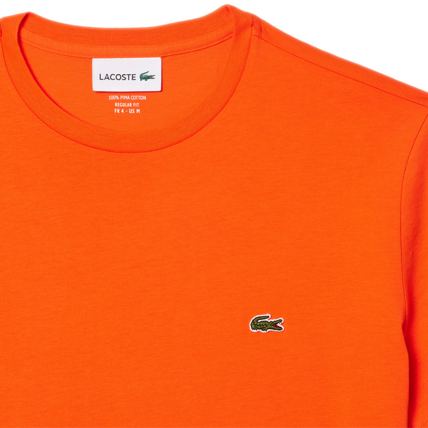 Men's Lacoste Pima Cotton T-Shirt - Orange