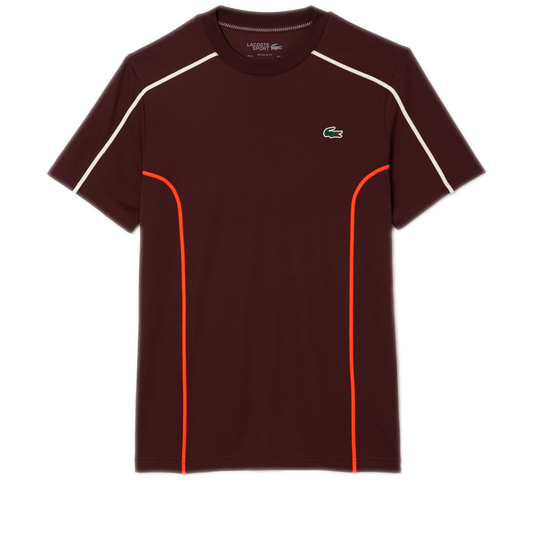 Men's Lacoste Pique Tennis T-Shirt - Expresso