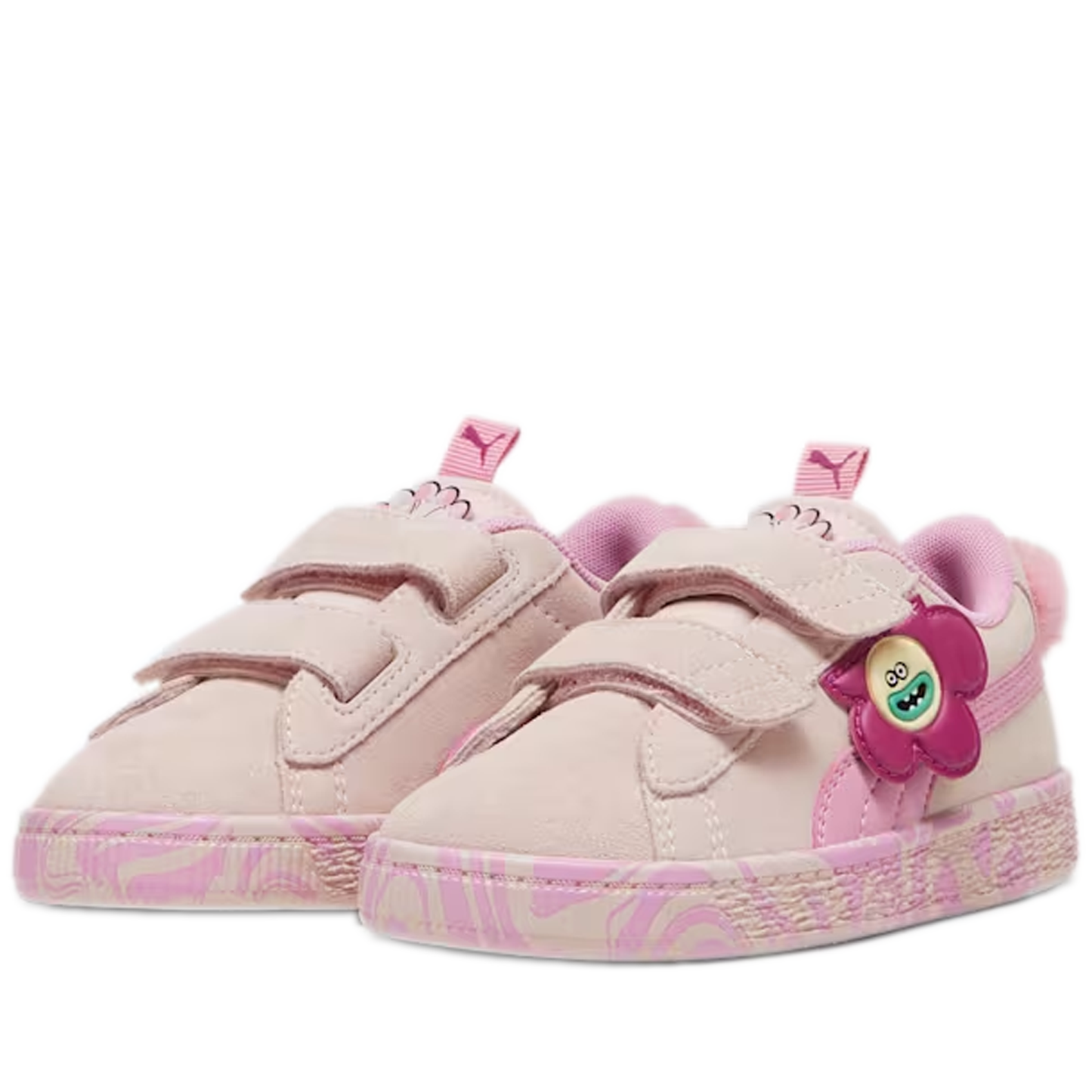 Pre School Puma X Trolls Suede Classic - Mauve Mist/ Mauved Out