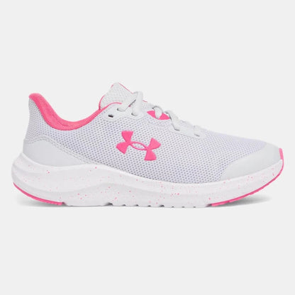 Grade School Under Armour Pursuit 4 - Distant Gray/Super Pink