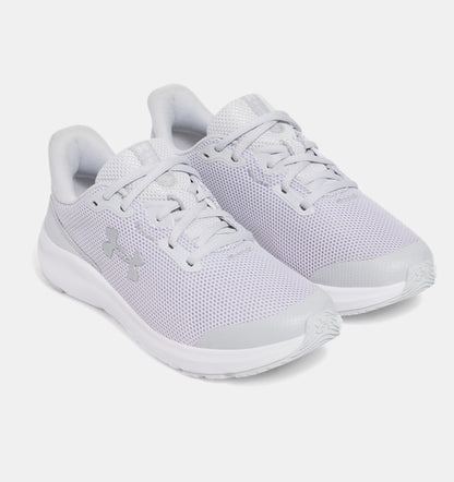 Grade School Under Armour Pursuit 4 - Halo Gray/Iridescent