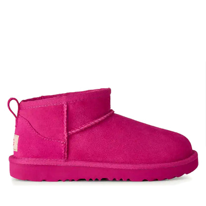 Grade School Ugg Classic Ultra Mini - Dark Peony