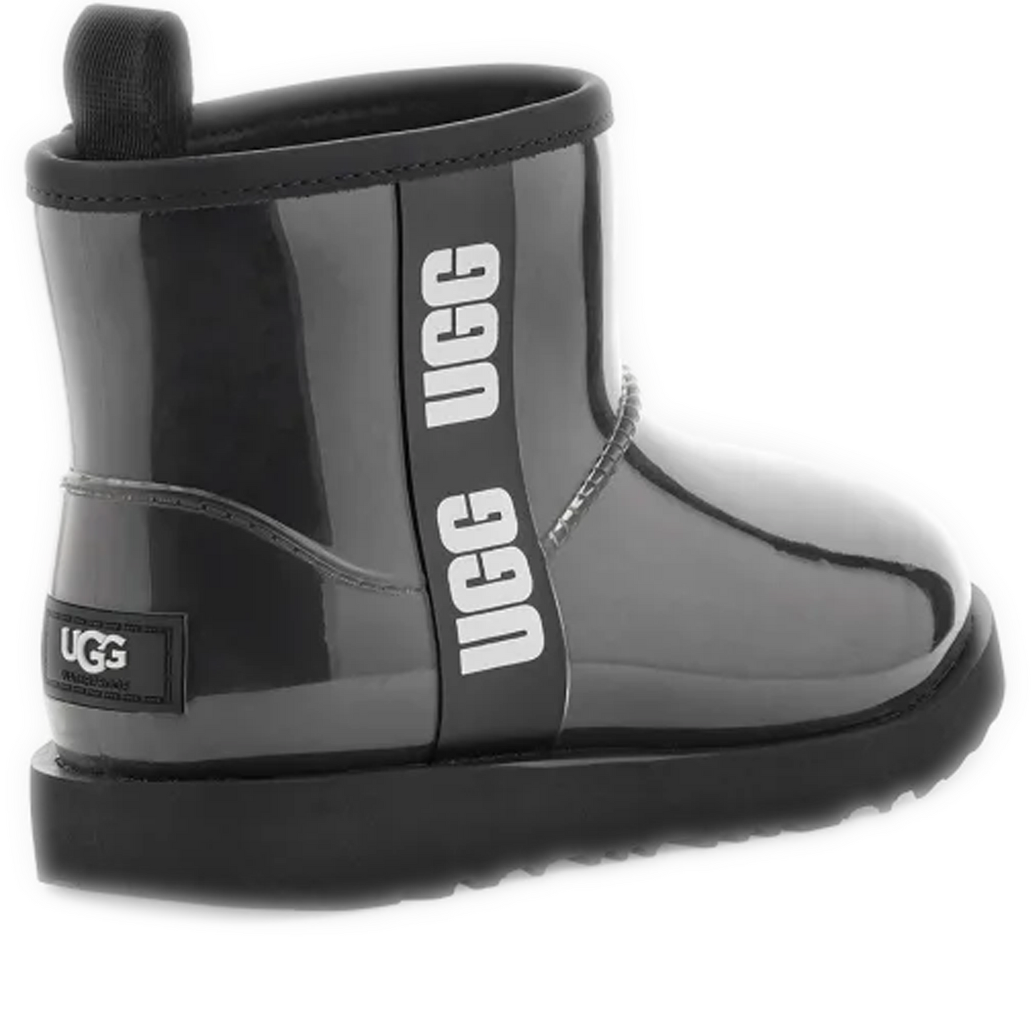 Kids Ugg Classic Clear Mini II Boot - Black