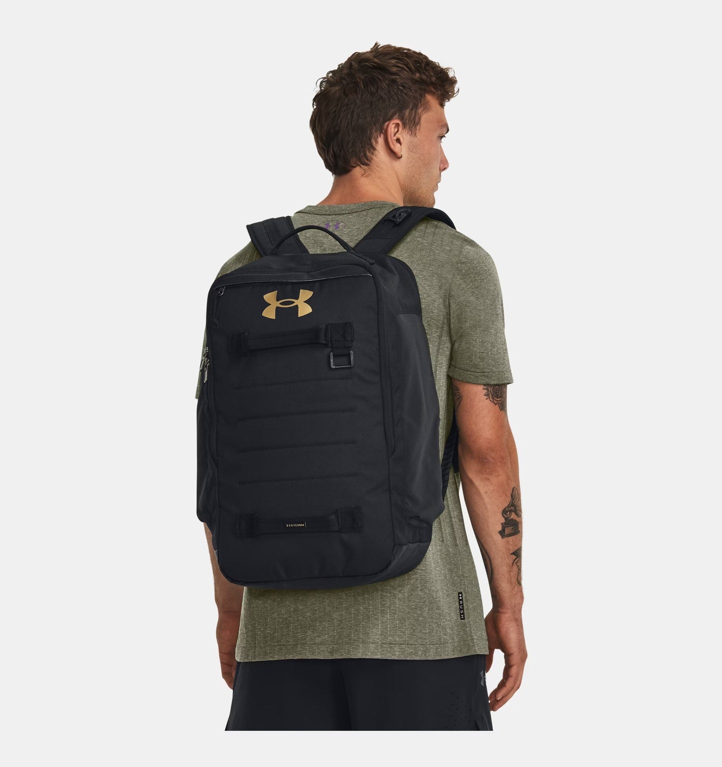 Under Armour Contain Backpack - Black/Metallic Gold