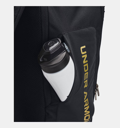 Under Armour Contain Backpack - Black/Metallic Gold