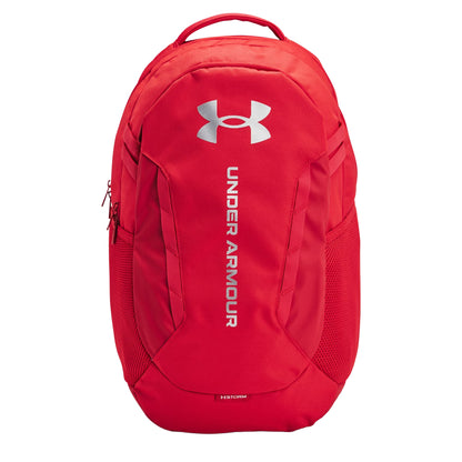 Under Armour Hustle 6.0 Backpack - Red/Metallic Silver