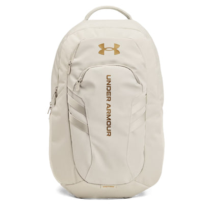 Under Armour Hustle 6.0 Pro Backpack - Summit White/Metallic Gold