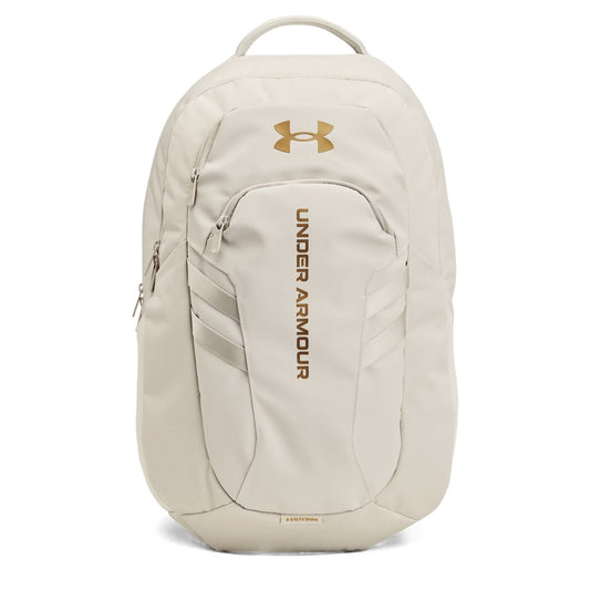Under Armour Hustle 6.0 Pro Backpack - Summit White/Metallic Gold