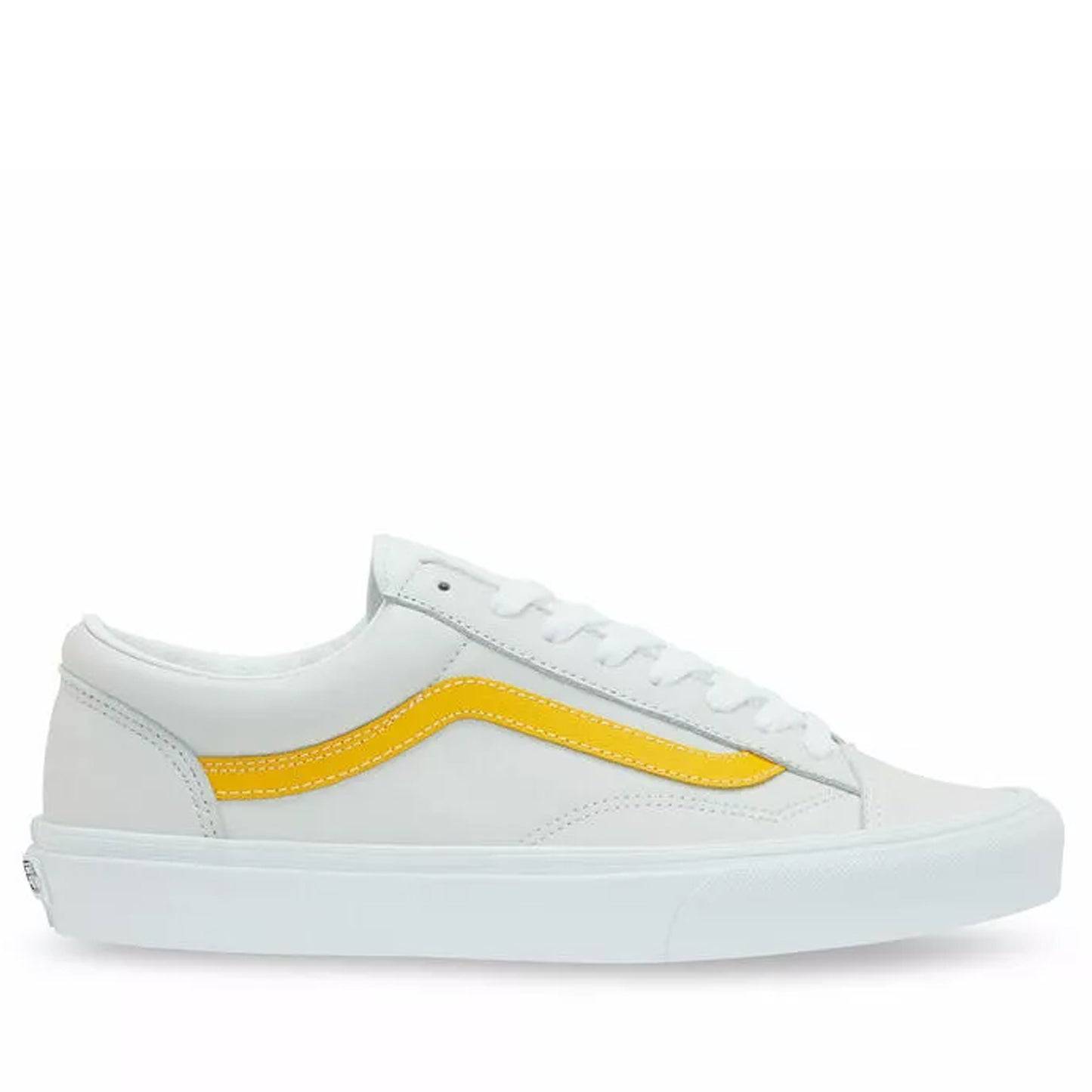 Men's Vans Style 36 Leather Pop - Spectra Yellow/True White