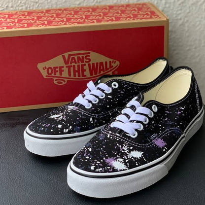 Grade School Vans Splatter - Splatter Black