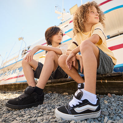 Men's Vans Knu Skool - Black/White