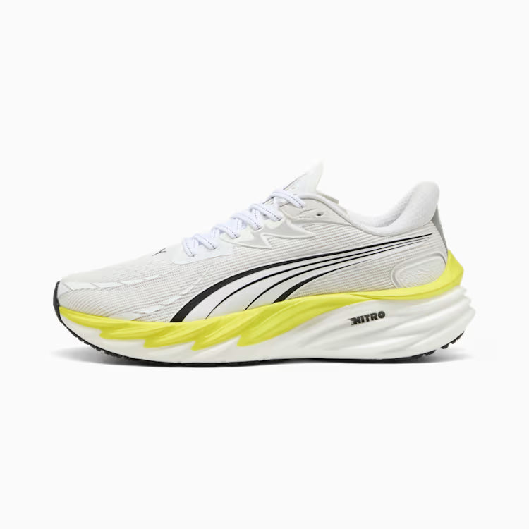 Men's Puma Velocity Nitro 4 - Puma White/Lux Lime
