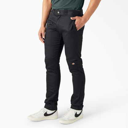 Men's Dickies Skinny DBL Knee Pants - Black