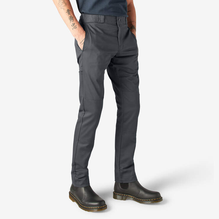Men's Dickies Skinny DBL Knee Pants - Charcoal