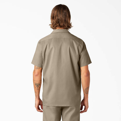 Men's Dickies Slim Fit FLEX Twill Work Shirt - Desert Sand