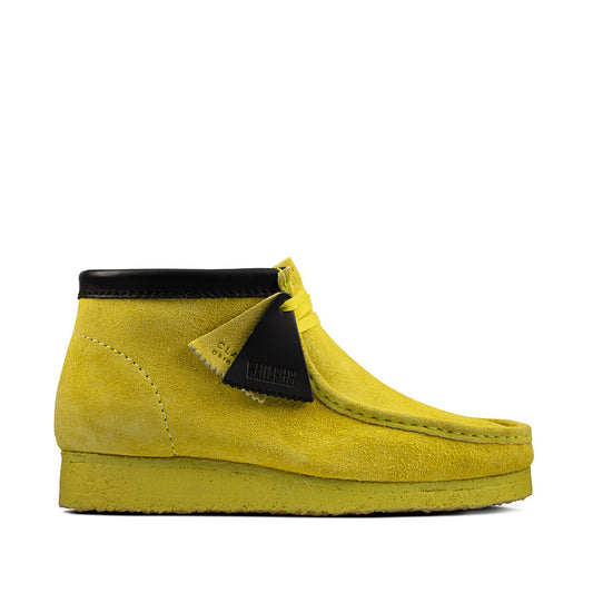 Men's Clarks Wallabee Boot - Lime Green Suede