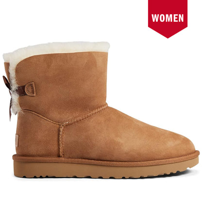 Women's Ugg Mini Bailey Bow II - Chestnut