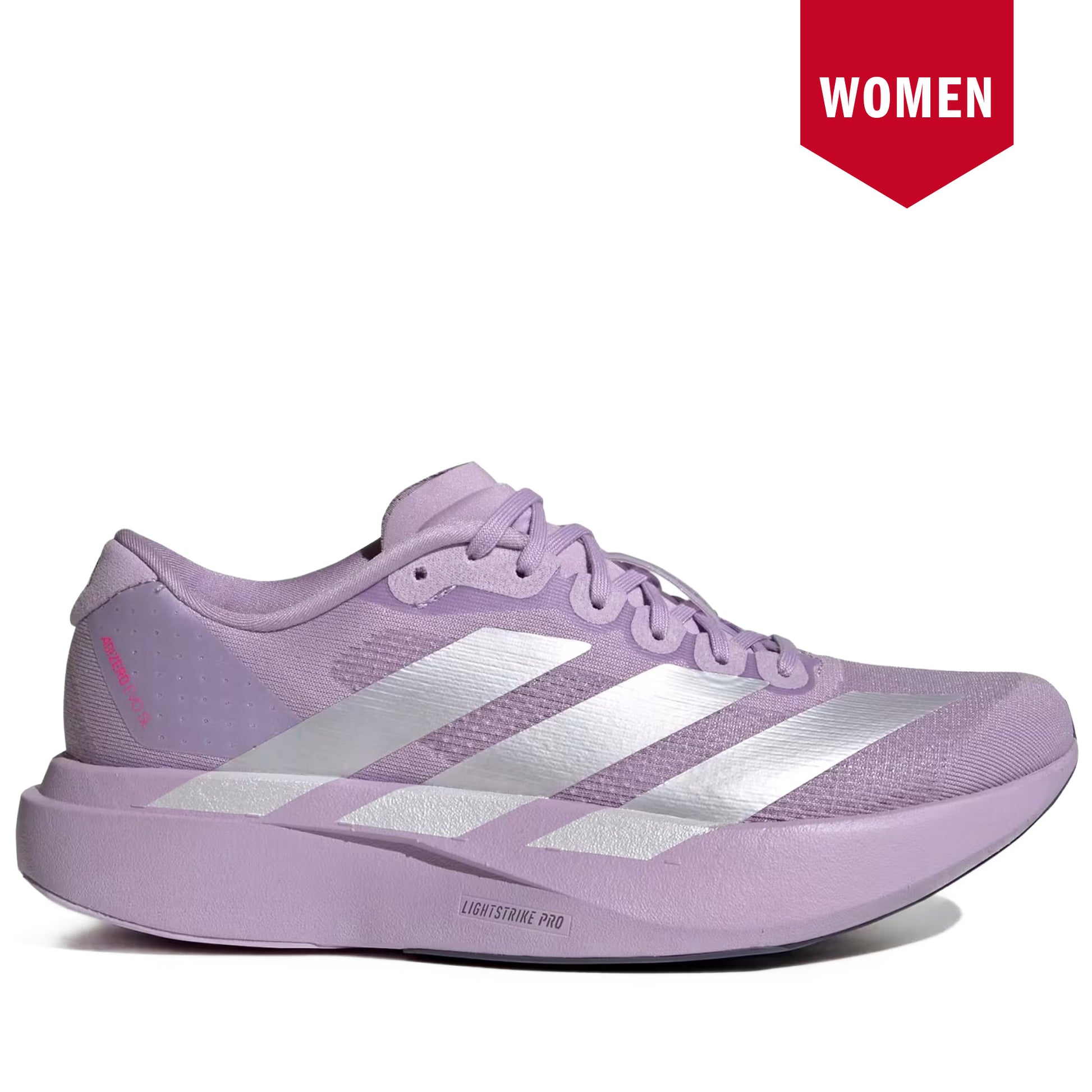 Women's Adidas Adizero EVO SL Powder Plum Zero Metalic Shock Pink