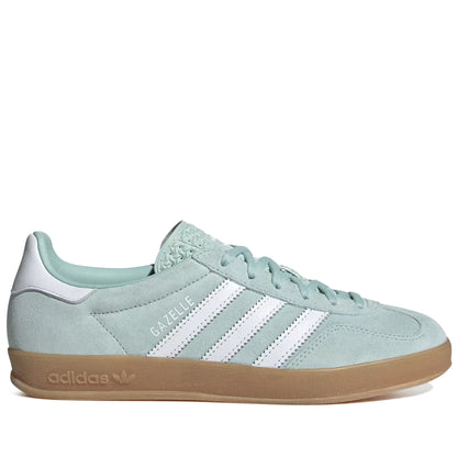 Women's Adidas Gazelle Indoor Shoes - Ash Green/Cloud White/Gum