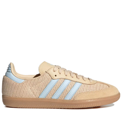 Women's Adidas Samba OG - Black/Sand Strata/Sky Tint
