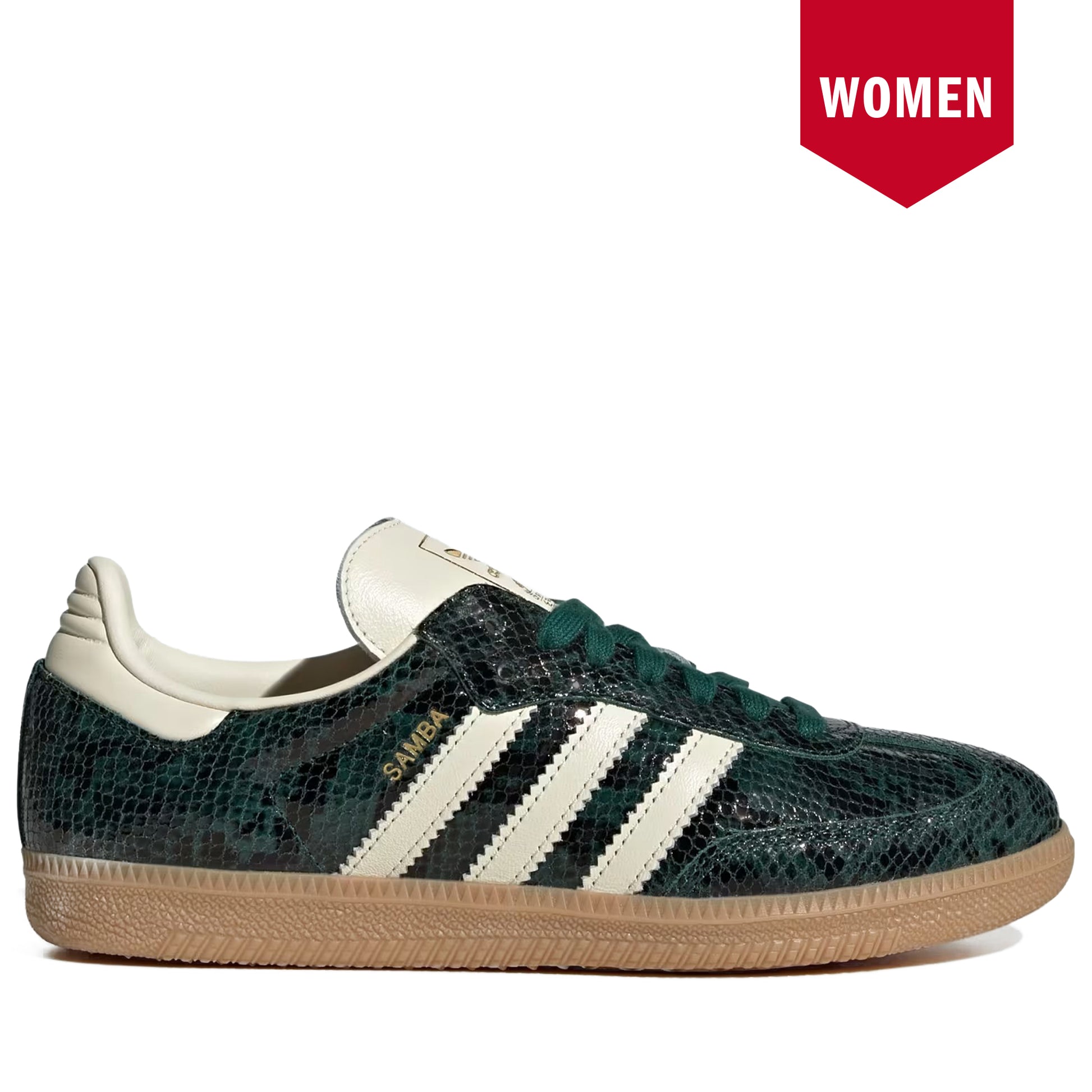Women's Adidas Samba OG Cream White Collegiate Green