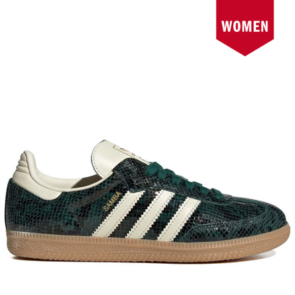 Women's Adidas Samba OG Cream White Collegiate Green