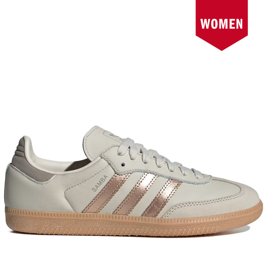 Women's Adidas Samba OG Bliss Copper Metallic Putty Beige