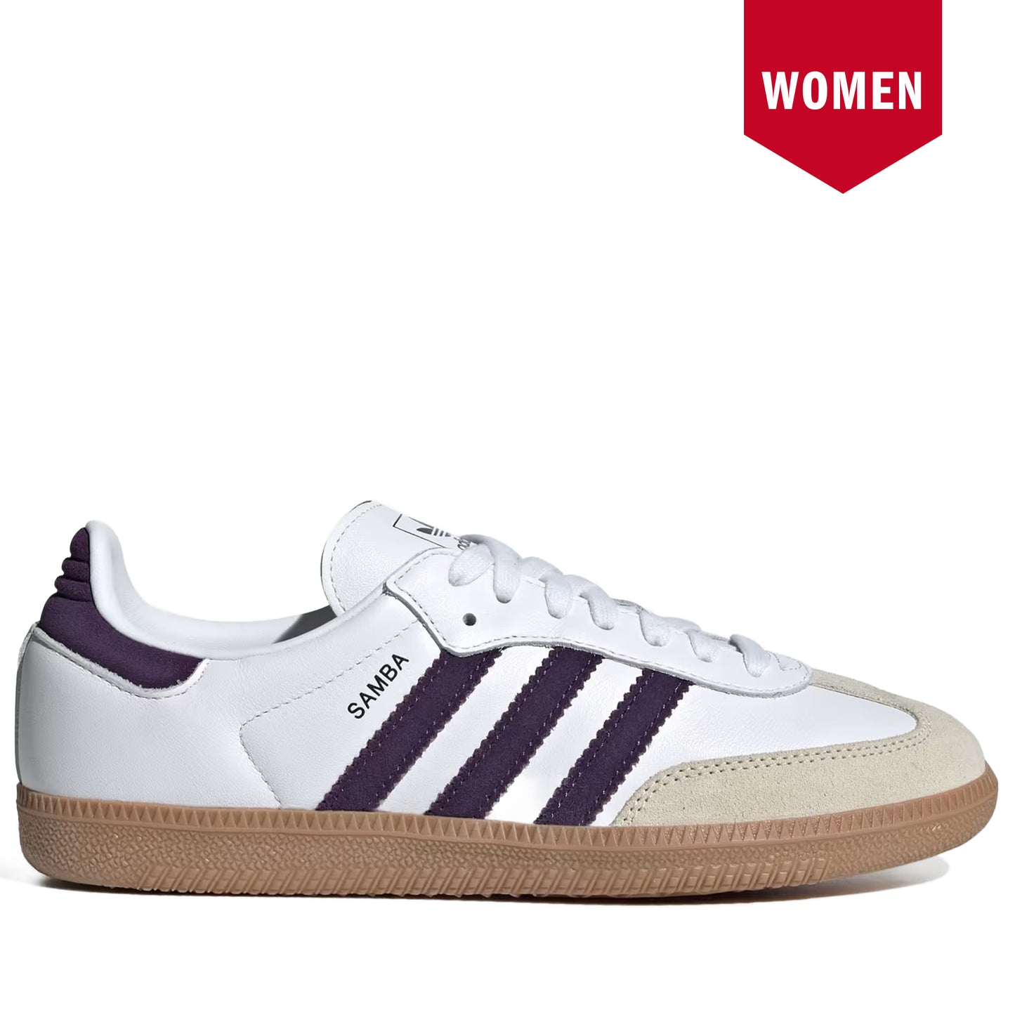 Women's Adidas Samba OG Cloud White Alumina Aurora Plum