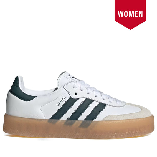 Adidas Sneakers white; green-1 Women's Adidas Sambae - Cloud White/Off White/Aurora Ivy