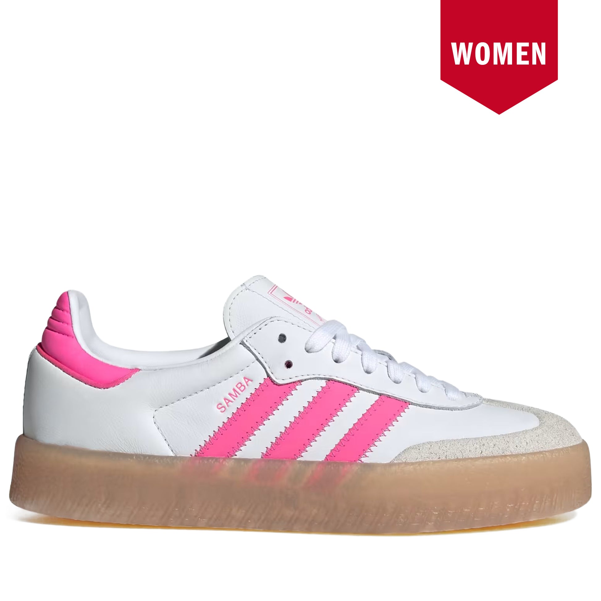 adidas Sambae Shoes - Women's - Cloud White / Off White / Lucid Pink - 9 adidas Sambae Shoes - Women's - Cloud White / Off White / Lucid Pink - 9