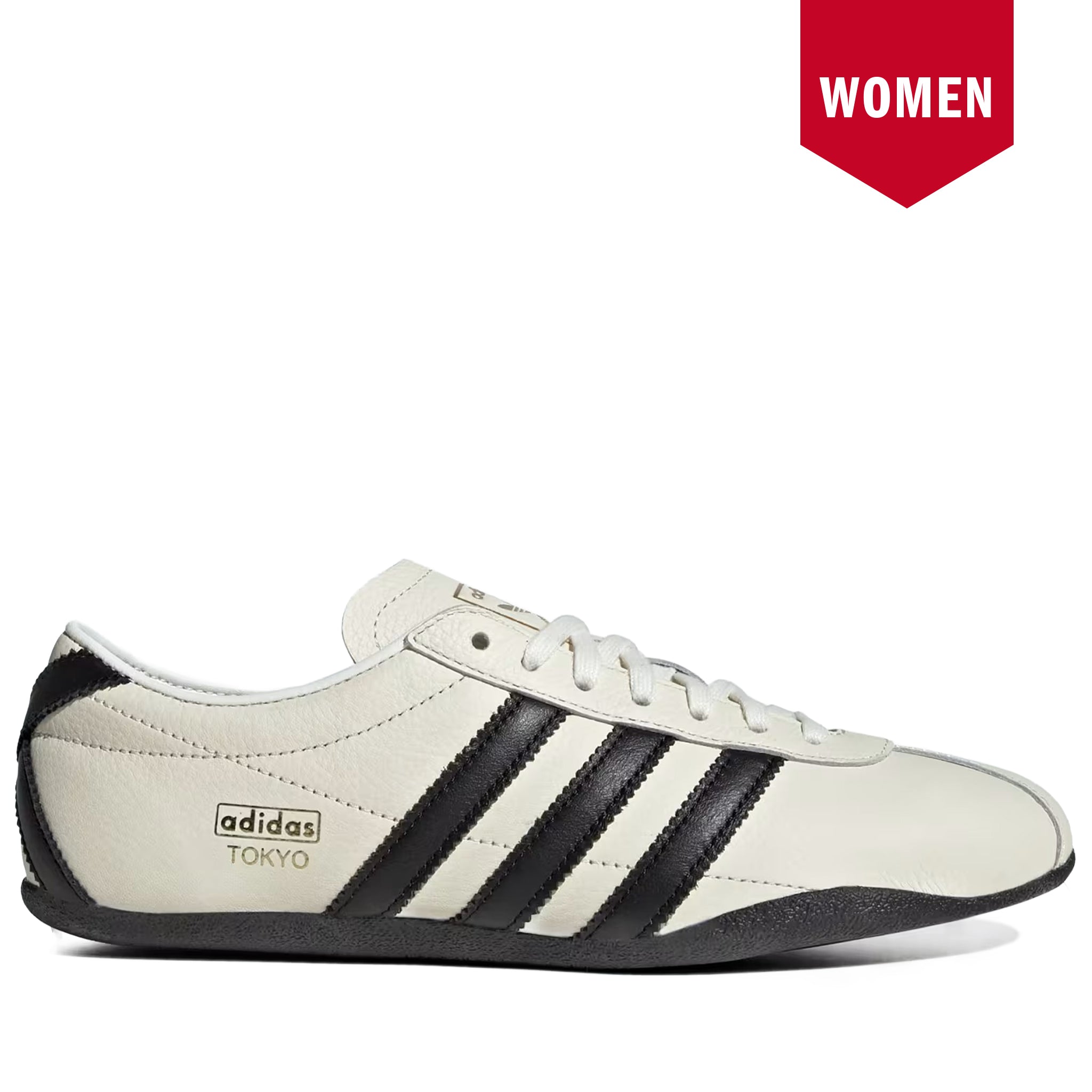 /TOKYO/off White レザー Women's Adidas Tokyo Shoes - Off White/Core Black – Cool J's Miami
