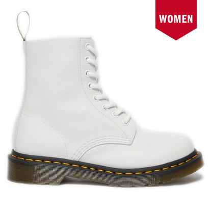 Women's Dr. Martens 1460 Pascal Virginia Leather Boots - White Virginia