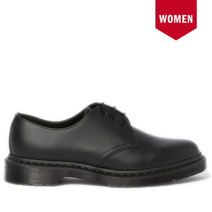Women's Dr. Martens 1461 Mono Smooth Leather Oxford Shoes - Black Smooth