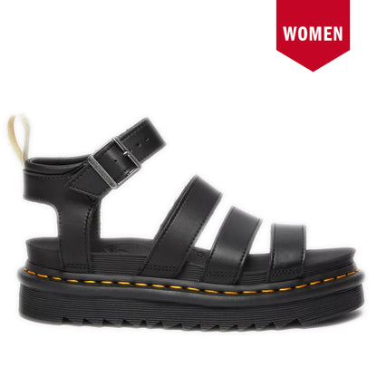 Women's Dr. Martens Vegan Blaire Felix Gadiator Sandals - Black Felix Rub Off