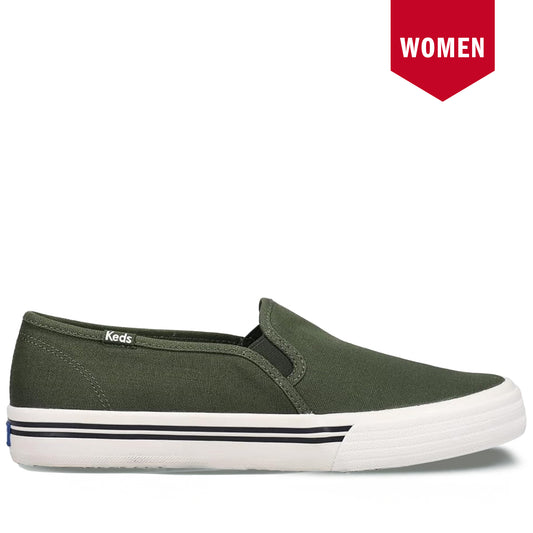Women's Keds Double Decker Canvas - Olive