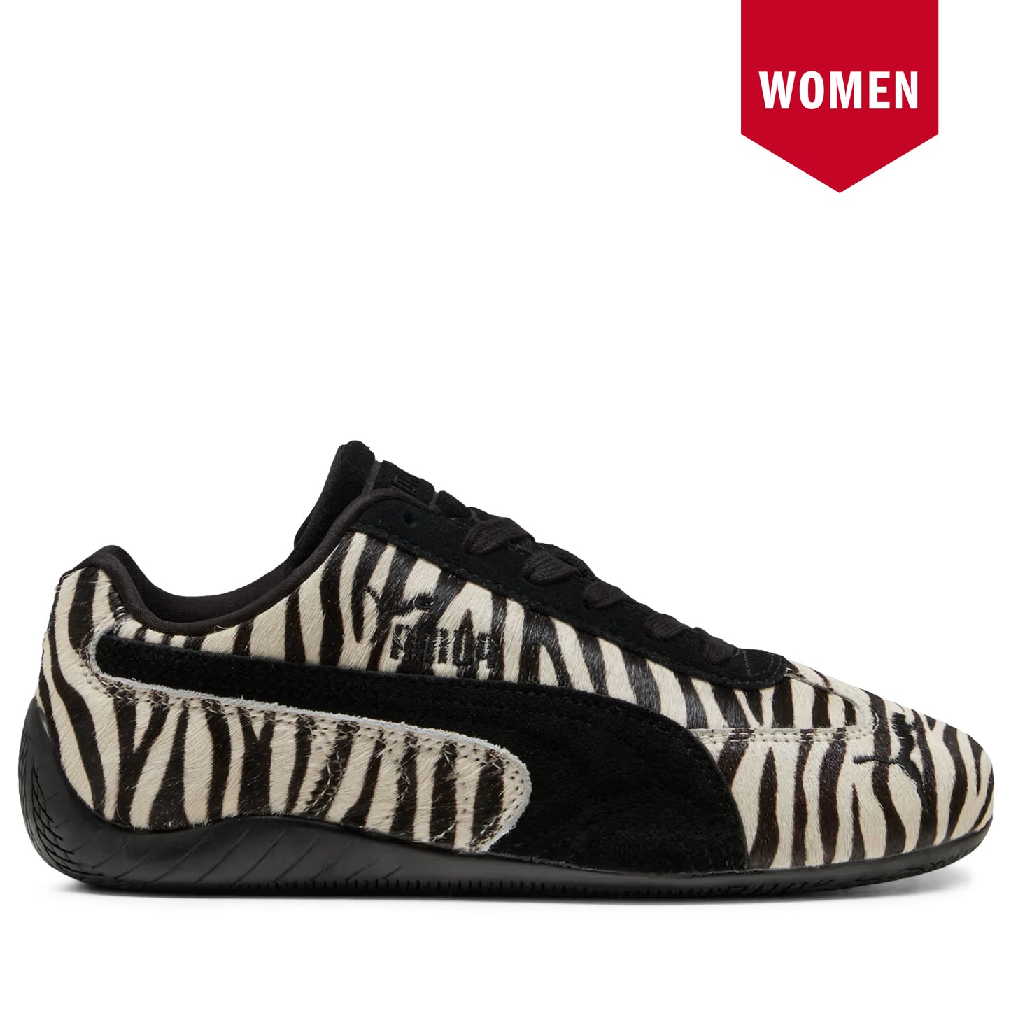 Women's Puma Speedcat Zebra Sneakers - Black/White