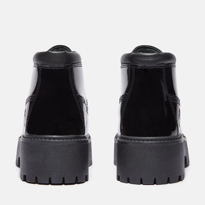 Women´s Timberland Patent Leather Stone Street Platform Chukka - Black