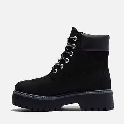 Women's Timberland Stone Street 6 Inch Waterproof Platform - Jet Black