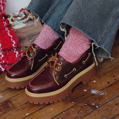 Women's Timberland Stone Street Platform Boat - Rootbeer