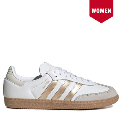 Womens Adidas Samba OG - Cloud White/Wonder Gold Met. Cool J's Miami online Womens Adidas Samba OG - Cloud White/Wonder Gold Met. Cool J's Miami online