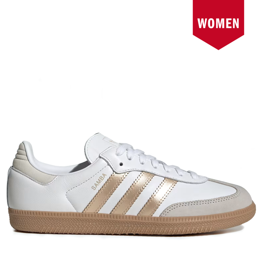 Women´s Adidas Samba OG Cloud White Wonder Gold Met. Grey One