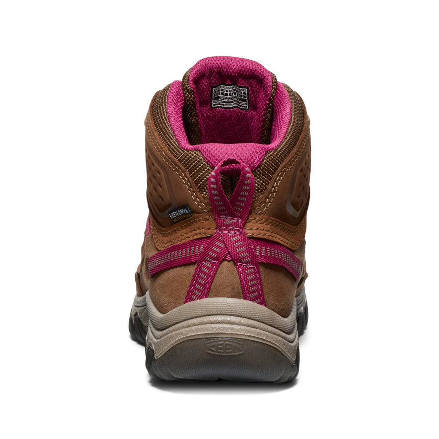 Women's Keen Targhee IV Waterproof Hiking Boot - Bison/Beaujolais