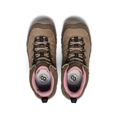 Women's Keen Targhee IV Wide Waterproof Hiking Boot - Brindle/Nostalgia Rose