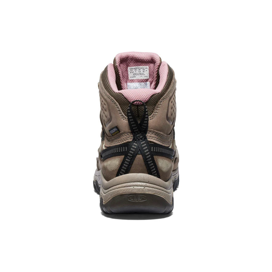 Women's Keen Targhee IV Wide Waterproof Hiking Boot - Brindle/Nostalgia Rose